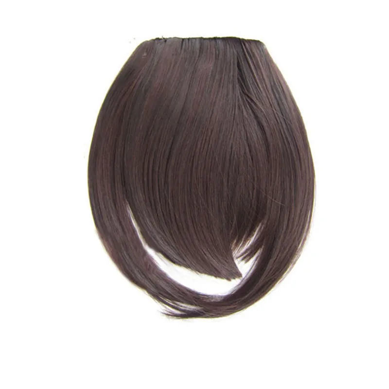 

Gres Natural Straight High Temperature Fiber 32 Colors Women Blunt Bangs With Temple