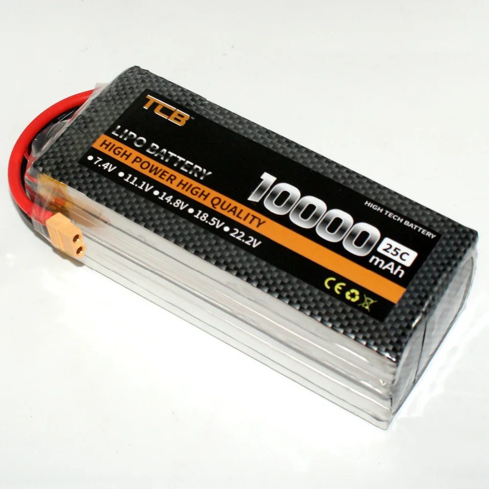 TCB RC LiPo Battery 4S 14.8V 10000mAh 25c for RC Airplane Helicopter Drone Car Boat 4s Batteria Free Shipping TCB RC LiPo Battery 4S 14.8V 10000mAh 25c for RC Airplane Helicopter Drone Car Boat 4s Batteria Free Shipping