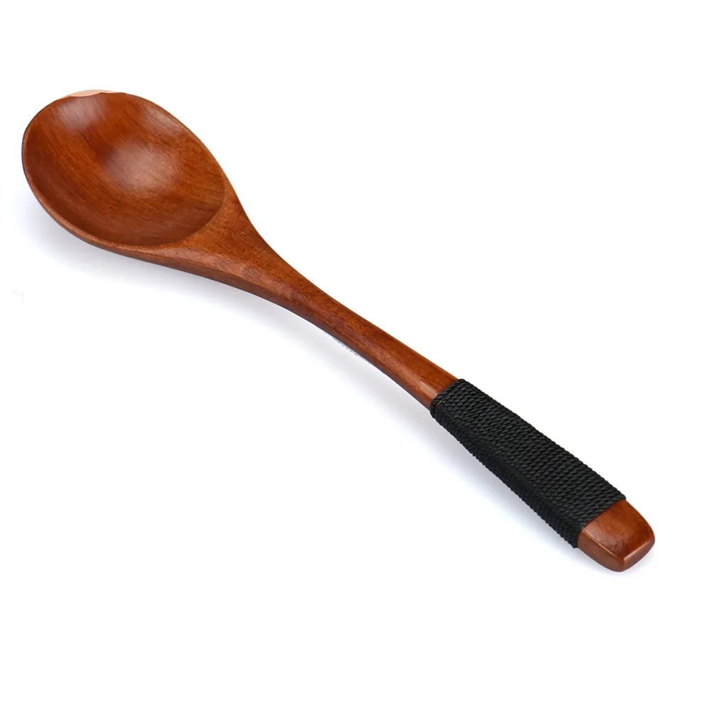 Creativa деревянная ложка бамбуковая кухня, кухонная утварь инструмент суп чайная ложка для Питания ложка кухонный инструмент Cuchara de sopaW5