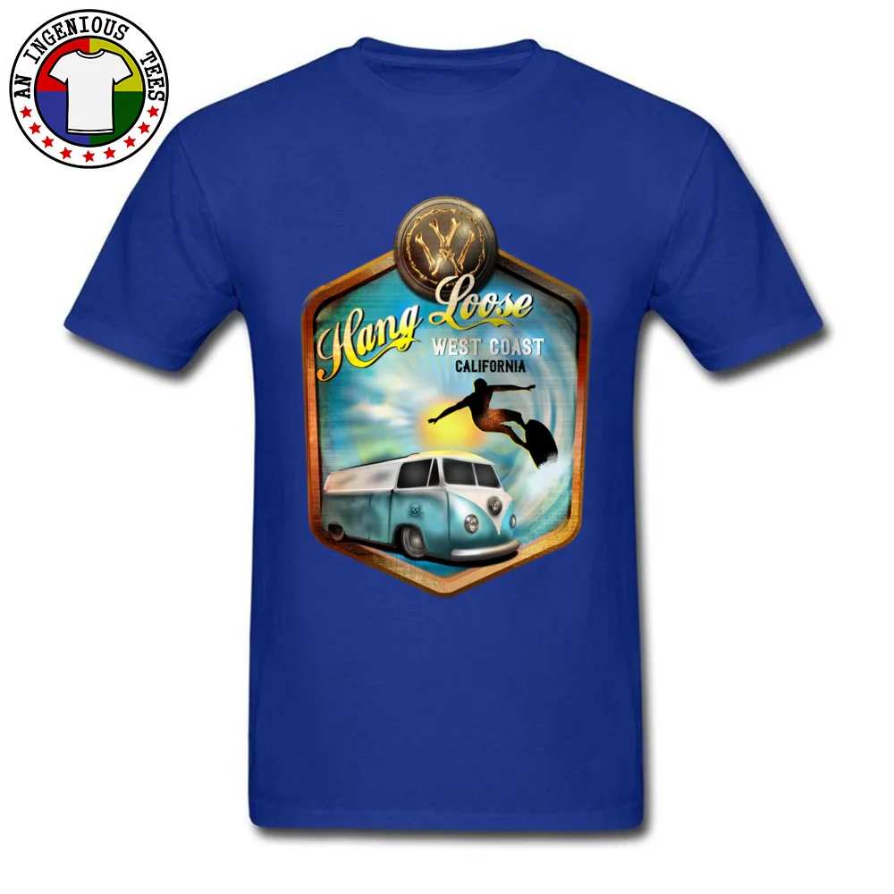 Latest Mens Tops & Tees Hang Loose Street Tshirts Cotton Fabric Short Sleeve Printed Tshirts Crew Neck Wholesale Hang Loose blue