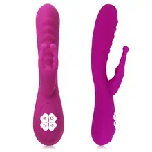 12 Modes Heating Stimulator Vibrator G SpotClitoris Stimulation Adult Massager Sex Toy for Women Couples