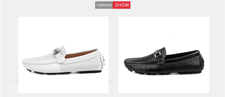 men leather loafers slip on driving shoes (4)