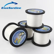 BlueSardine Белая 500 м плетеная леска, многонитевая PE плетеная леска, рыболовные снасти, 12 фунтов-90 фунтов