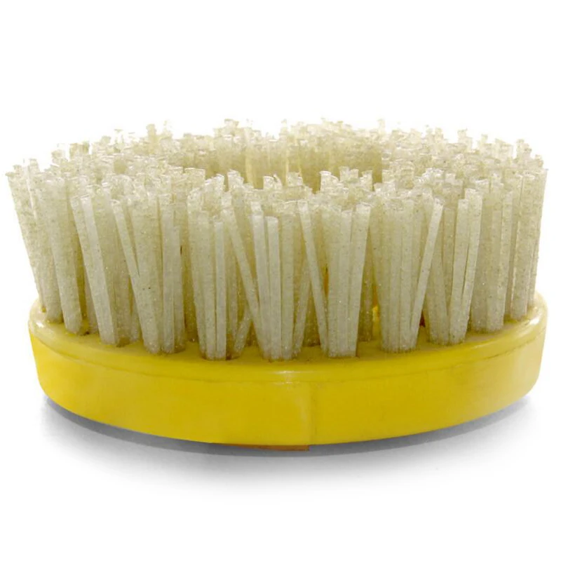 RIJILEI 10PCS/Set 4inch Snail lock Diamond abrasive Brushes for Marble antique surface Round diamond Antique abrasive brush YG15
