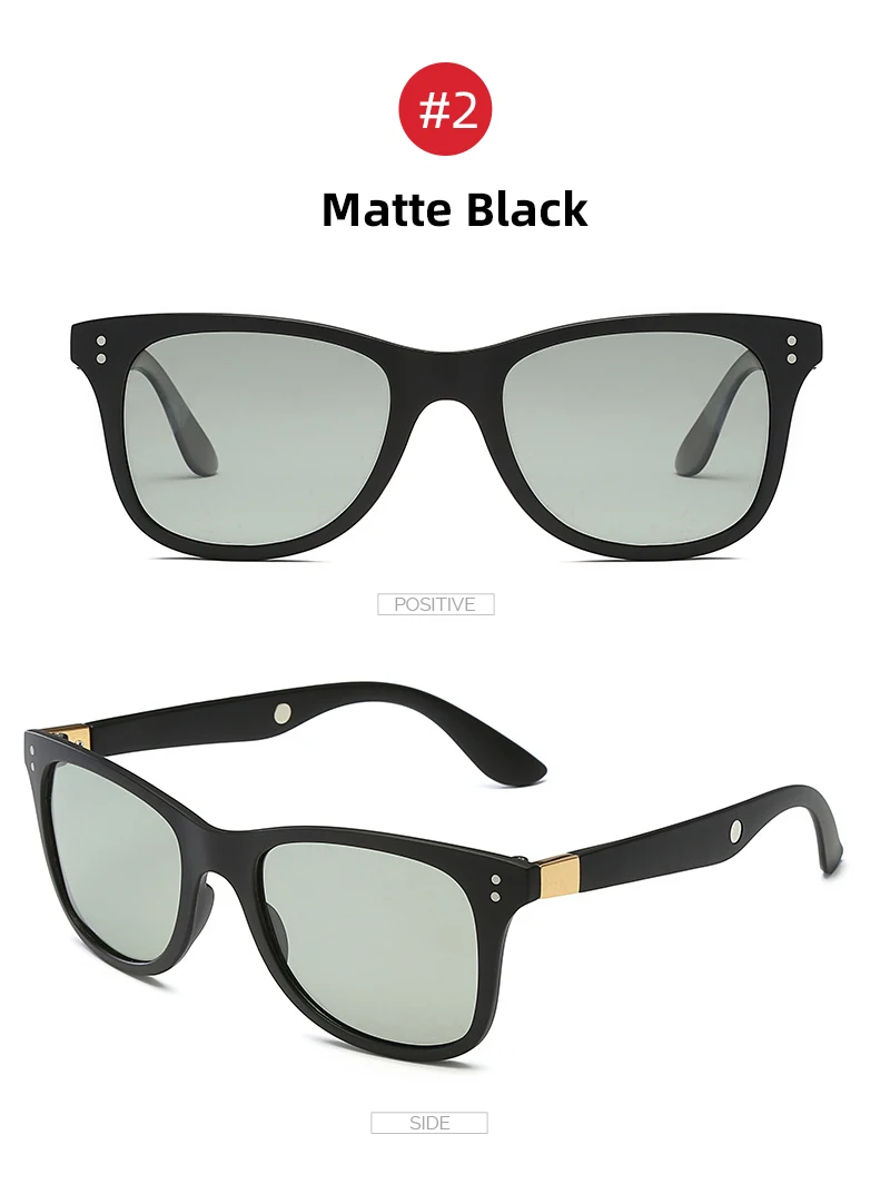 VIVIBEE классические квадратные фотохромные мужские солнцезащитные очки, поляризационные, матовые, черные, женские, магнитотерапия, солнцезащитные очки