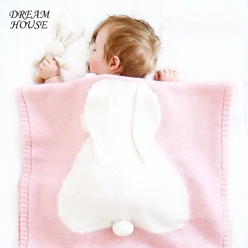 Bedding Crib Blankets Baby Rabbit Blankets Newborn Infant Rabbit Ear