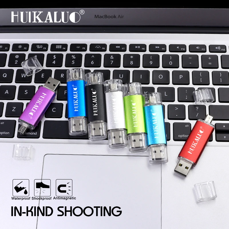 Высокоскоростной usb порт HuiKaLuo OTG цветной флеш накопитель 8 ГБ 16 32 64 для мобильного