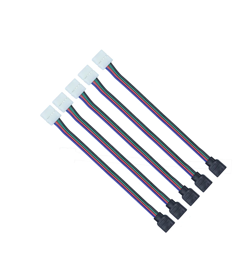 4 контактный разъем для светодиодной ленты RGB типа мама из ПВХ SMD 5050/3528