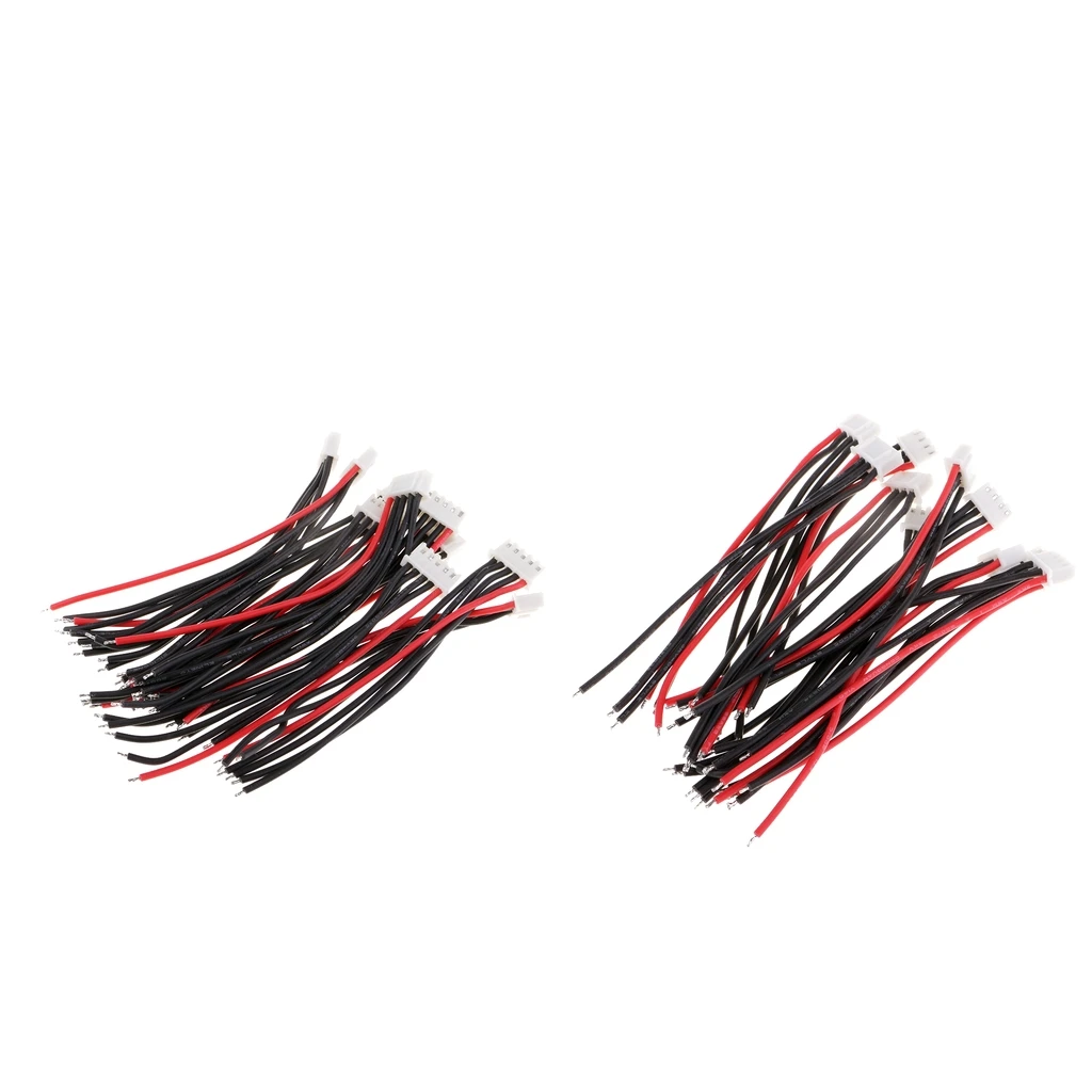 20pcs Silicone JST-XH Cable Wire 10cm for 3s 4s LiPo Battery Balance Charger