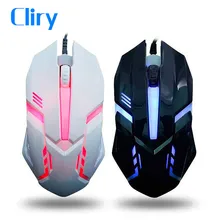 Cliry 1600 Точек на дюйм Проводная Мышь 4 цвета со светодиодной подсветкой Лидер продаж оптическая USB компьютера USB Gamer Мыши Компьютерные ноутбука Desktop металлический гладить