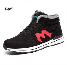 Men Boots Winter With Fur Canvas Inside Warm Snow Boots Men Outdoor Boot Men Work Shoes Man Footwear Male Rubber Ankle Boots