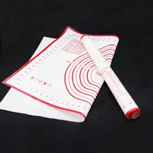 60*40 cm de Silicona Platino Dough Mat De Fibra De Vidrio Reforzada Antiadherente Puede Poner el Horno Pasta Herramientas Utensilios de Cocina Del Envío gratis
