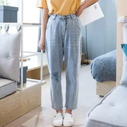 Для женщин джинсы Специальное предложение Весна 2018 новые женские джинсы для NP1992-NP1994 талии рваные джинсы корейский диапазон