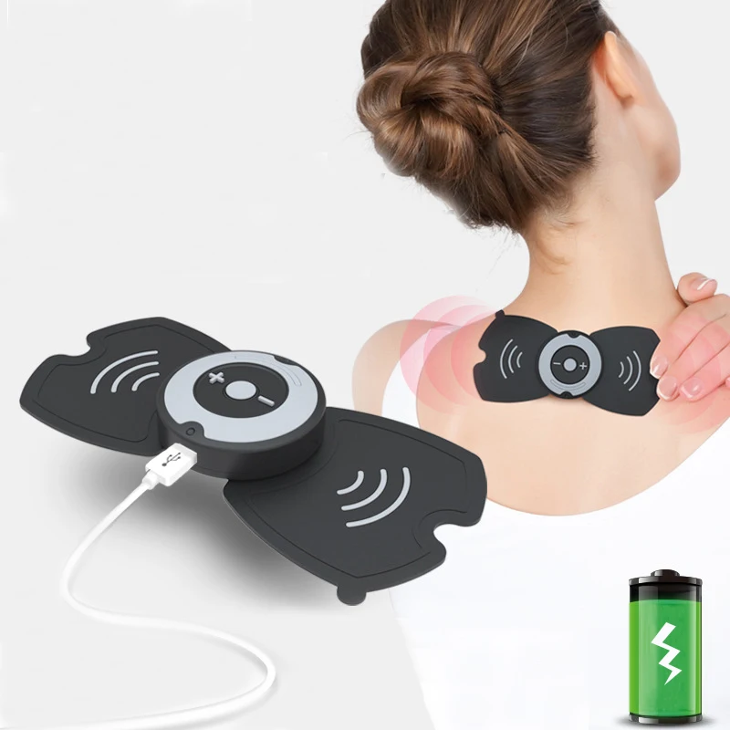 Electro Stimulation Massage Machine EMS Pulse Massager Muscle Slimming Rechargeable Low Frequency Wireless TENS Massage