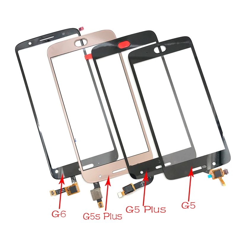 

10Pcs/Lot,Touch Screen With Digitizer Glass Lens Panel Front Outer For Motorola Moto G5 G6 G5s Plus replacement parts