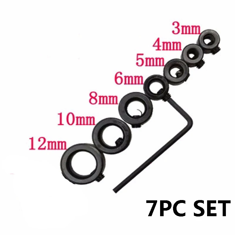 Ограничитель долота 3-12 мм сверло концевое кольцо деревообрабатывающее сверло для круглого деревянного зажима приспособление Глубина позиционирования