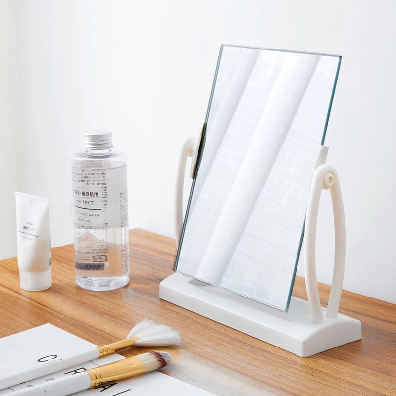 

Home desktop rotary dressing mirror desktop makeup simple household square makeup mirror