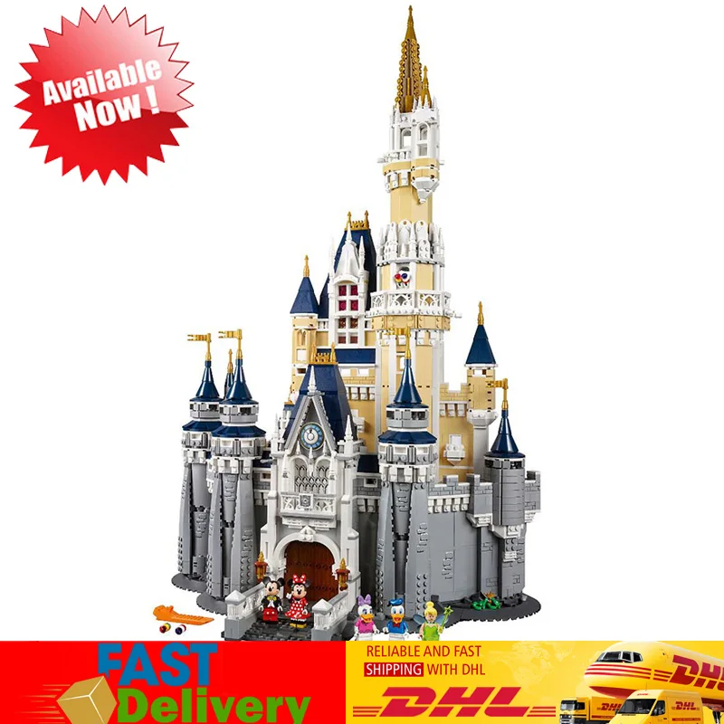 

Movie Castle Compatible LegoINGlys 71040 Cinderella Princess Toys Model Building Blocks Bricks Educational Birhtdays Gifts