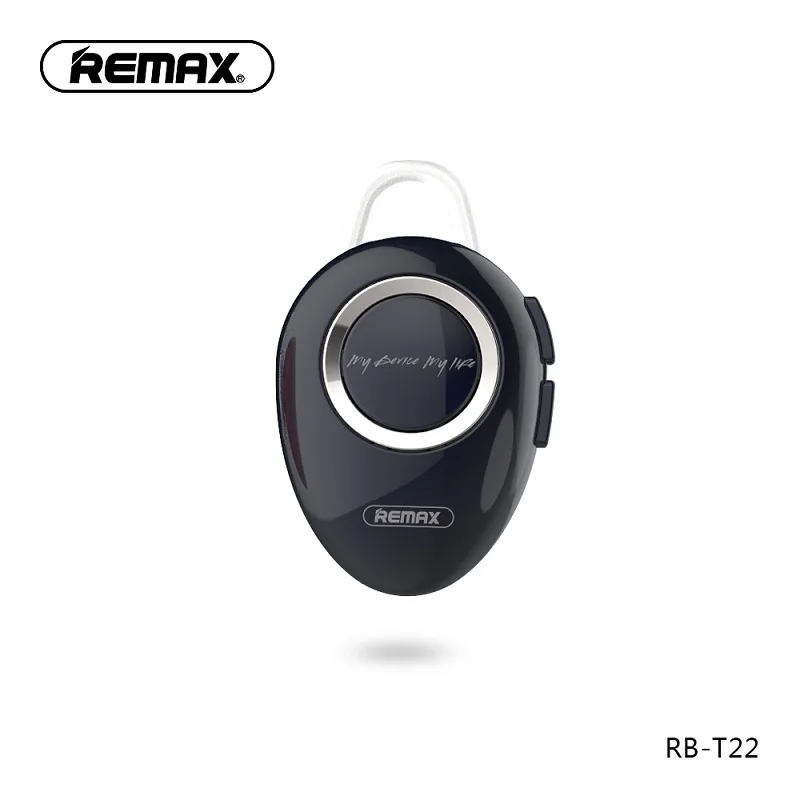 Новое поступление remax T22 мини беспроводные Bluetooth наушники V4.2 Автомобильная гарнитура с микрофоном для вождения автомобиля телефона спорта - Цвет: Черный