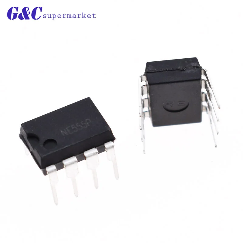10 шт. NE555P NE555 DIP 8 одиночный биполярный таймер IC заводская цена BSG|Интегральные