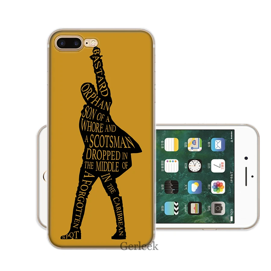 Чехол для телефона Hamilton Musical Lyrics iPhone 7 8 6 6S 5 5S SE 11 Pro XR X XS Max|Чехлы-накладки| |