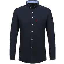 Cncool мужская деловая рубашка рубашки с длинным рукавом хлопковое платье тонкий сплошной Фитнес Майка Masculina