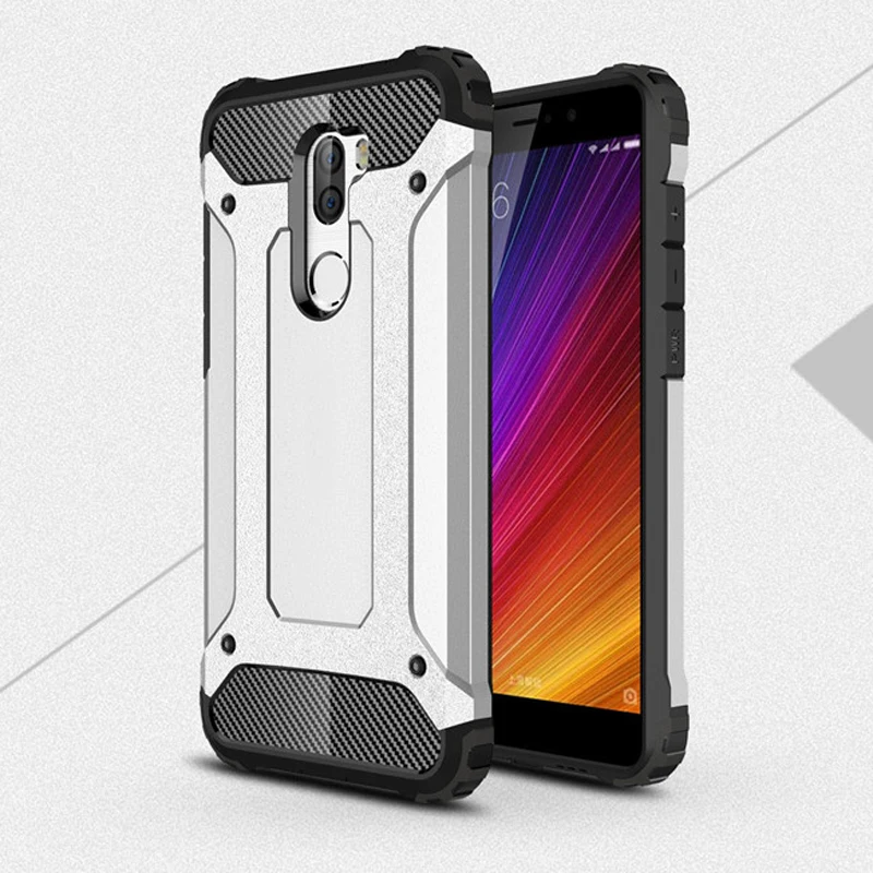 

Soft Silicon + PC Hard Armor Anti-knock Back Cover Cases For Xiaomi mi5S Mi 5S Plus Case