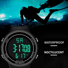 Роскошные Мужские Аналоговые Цифровые Военные Спортивные СВЕТОДИОДНЫЙ водонепроницаемые наручные часы новые электронные спортивные часы