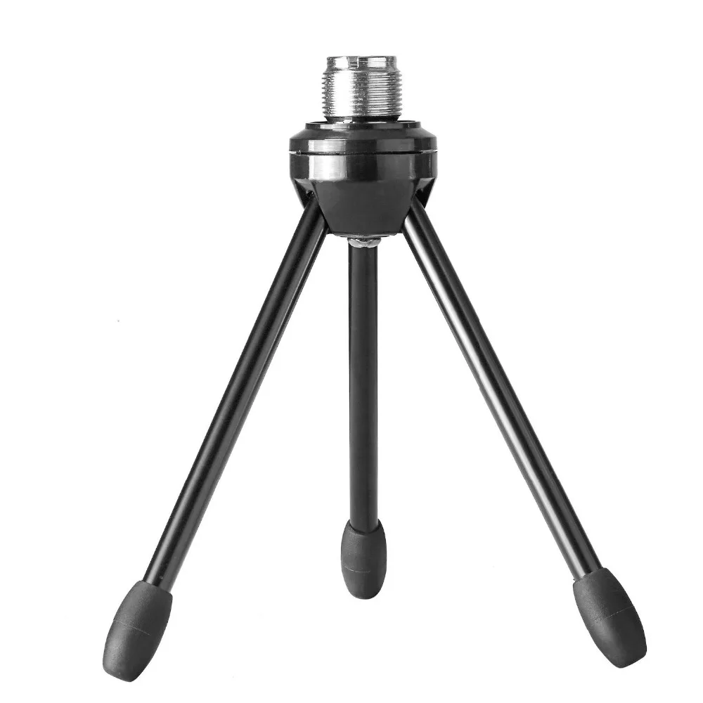 Neewer Foldable Tripod Desktop Desk Microphone Stand with Non slip Feet Durable Iron Construction 3 8