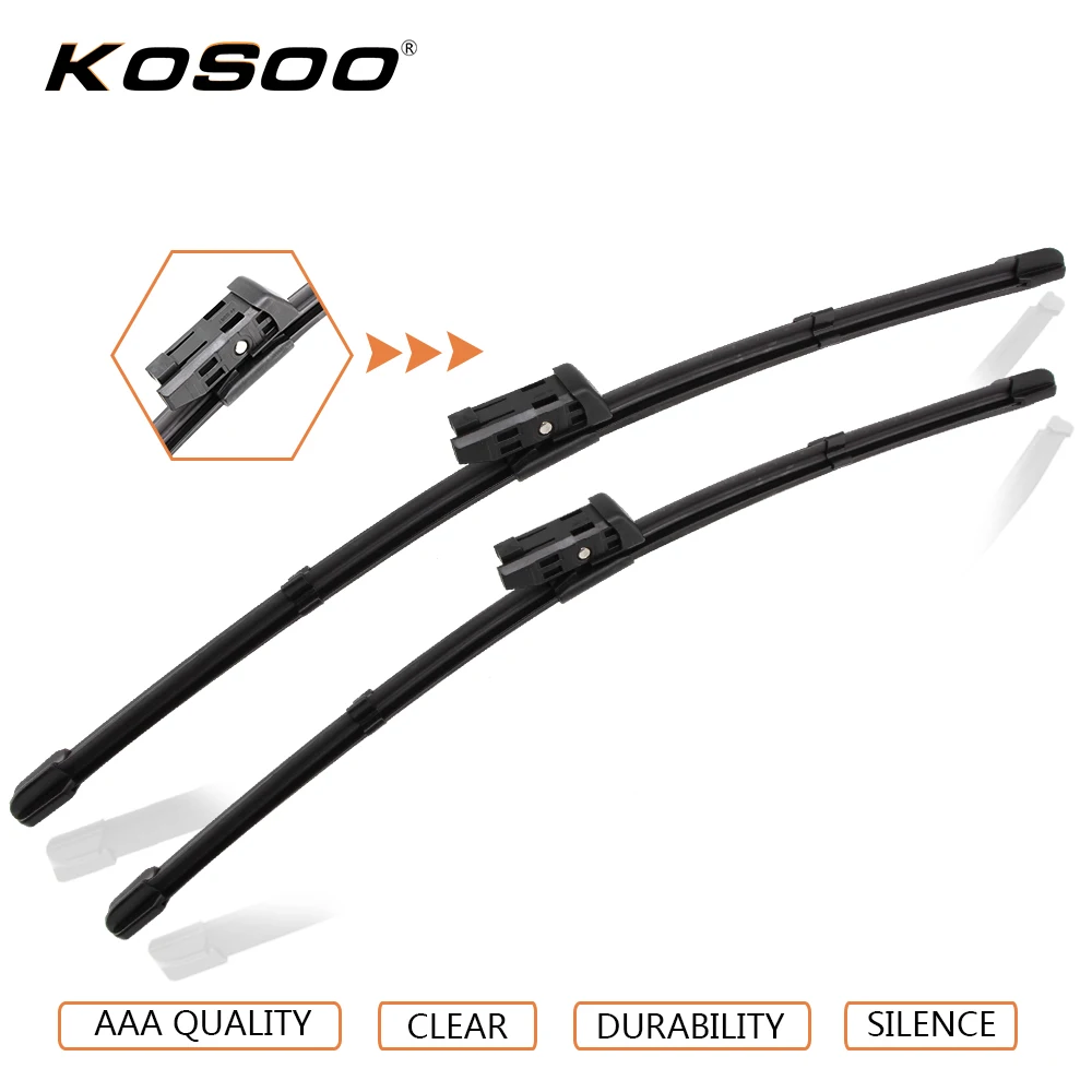 KOSOO Auto Car Wiper Blade For Skoda Rapid (2012 ),24"+16" 2pcs Soft
