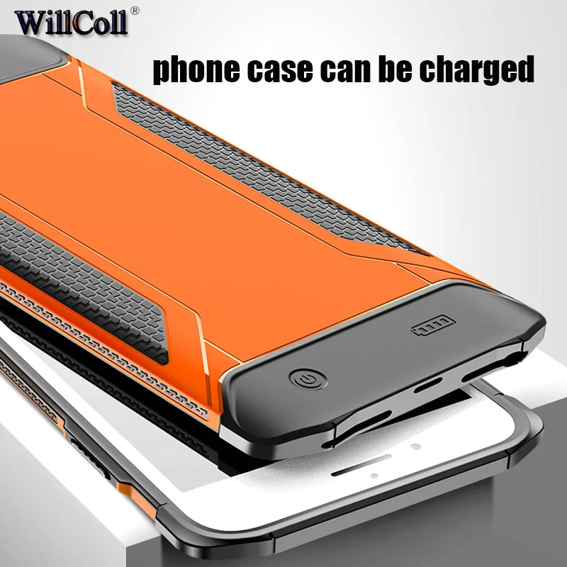 

willcool Power Bank External Battery PoverBank 2 USB LED Powerbank Portable Mobile phone Charger case for iPhone 6 6p7 7p 8 8p