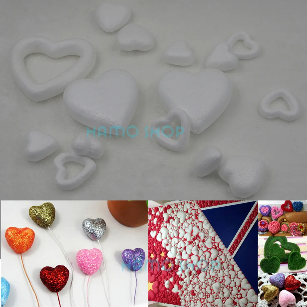 

A lot of Sizes DIY Heart Modelling Polystyrene Styrofoam Foam Ball Christmas Wedding Party Decoration Supplies Home Decoration