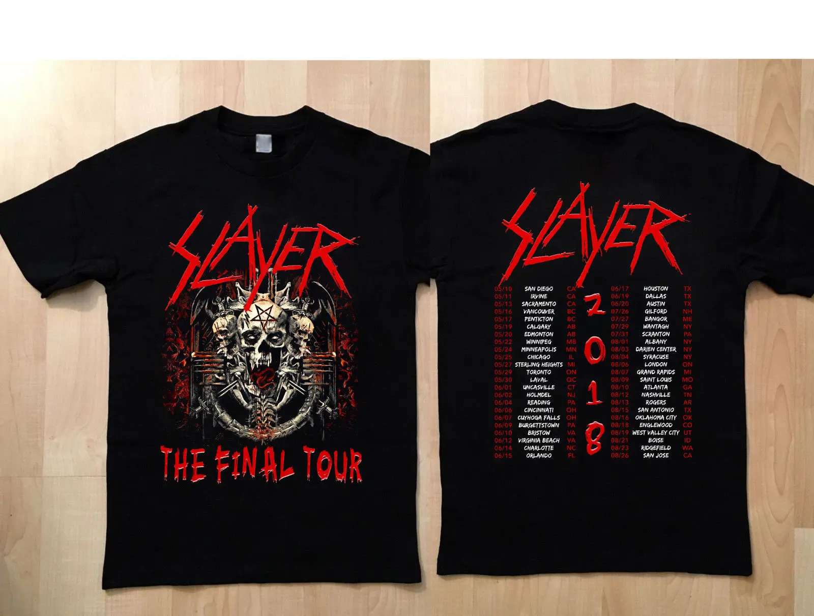 SLAYER Shirt Tour T shirt THE FINAL 
