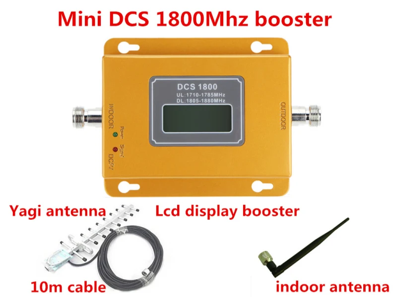 

13db yagi+LCD mobile phone 2G 4G GSM DCS 1800mhz signal boosters,cellular phone DCS 1800 signal repeater DCS signal amplifier