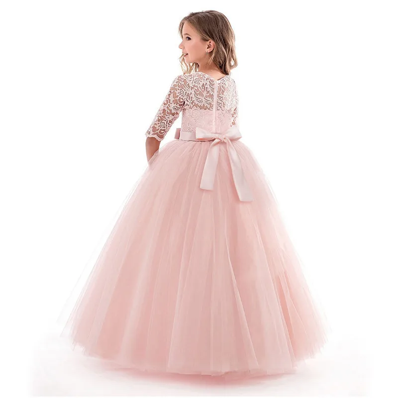 

JAYLAY Princess Party Dress For Girls Wedding Lace Flower Girl Dress Kids Birthday New Years Clothes 3 4 5 6 7 8 9 10 11 12 13 14 Years