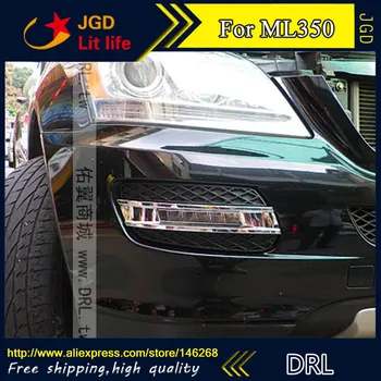

Free shipping ! 12V 6000k LED DRL Daytime running light for Benz ML350 2008 2009 fog lamp frame Fog light Car styling