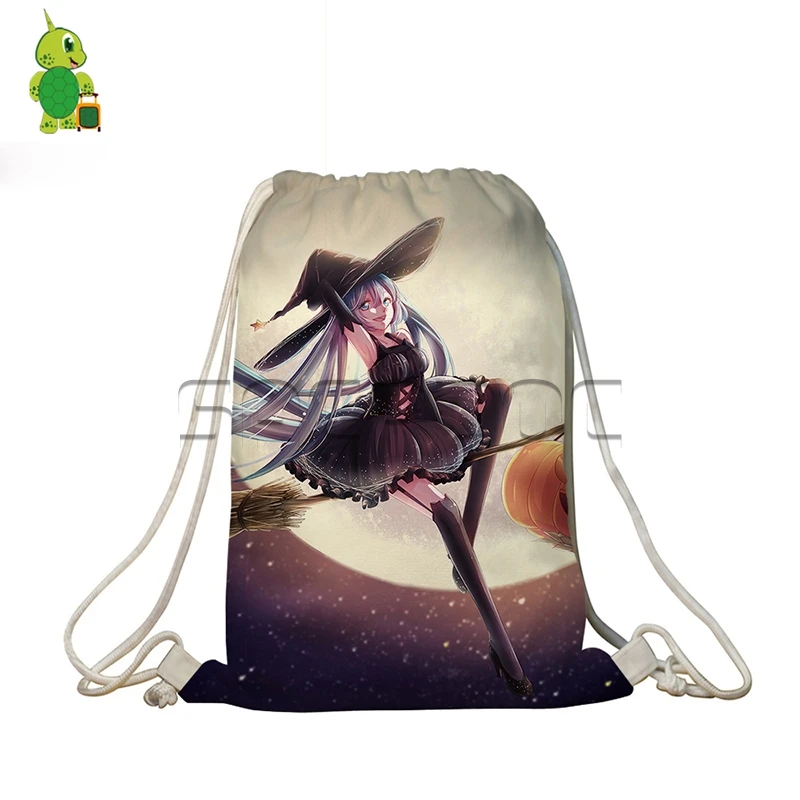 

Anime Hatsune Miku VOCALOID Backpack Children School Bags Women Men Drawstring Storage Backpack Casual Boys Girls Travel Bags
