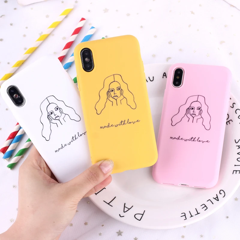 

Graffiti Candy Color Back Cover Lovely Letter Quote Soft Phone Case Fundas For iPhone 11 Pro 7Plus 7 6Plus 6 6S 8 8Plus X XS Max