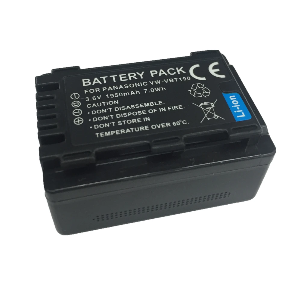 

VW-VBT190 VBT380 Digital Camera Battery VW-VBT190 lithium batteries VBT190 For Panasonic HC-V110 V130 V160 V180 V201 V210 V260