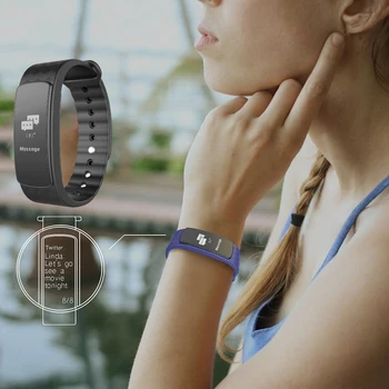 

Best Quality Waterproof full touch screen Smart Bracelet HR Fitness Smart Bracelet Heart Rate Monitor Pedometer Smart Bracelet