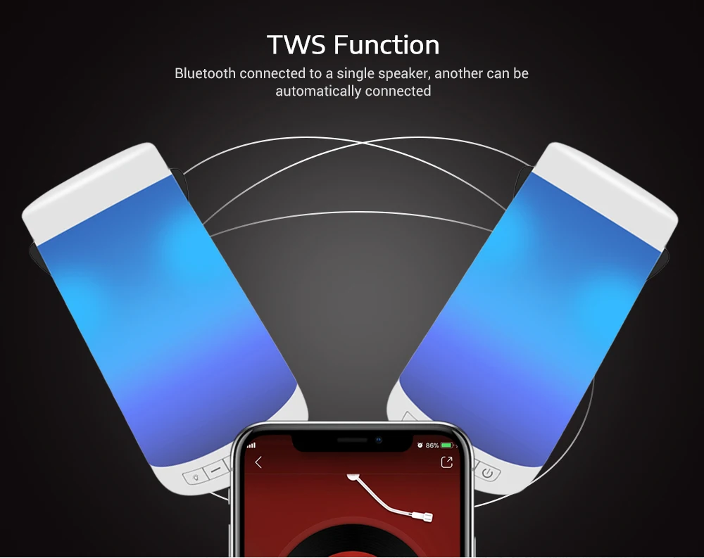 NewRixing NR-2000 Портативный светодиодный беспроводной Bluetooth стерео динамик Кемпинг лампа 2000 мАч TWS объемный динамик fm-радио