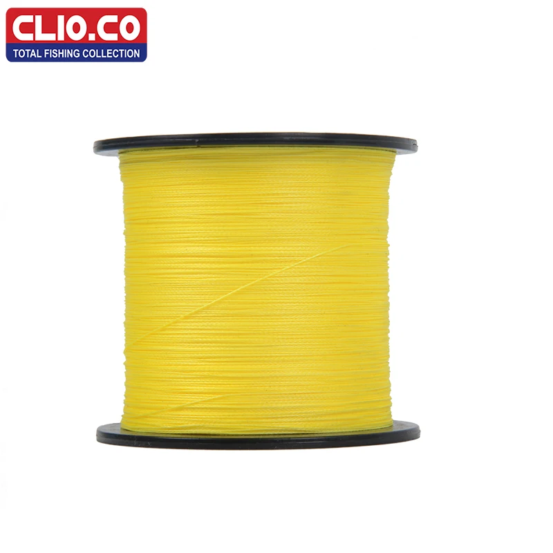 Бренд CLIO. CO 100 м 300 500 1000 супер прочная японская мультифиламентная желтая ПЭ