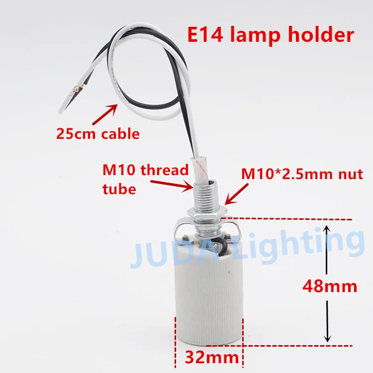 E27, E14, E40, керамический держатель для лампы, керамический и фарфоровый светильник, Цоколь для потолочного светильника, светодиодный подвесной светильник, люстры, сделай сам - Цвет: E14