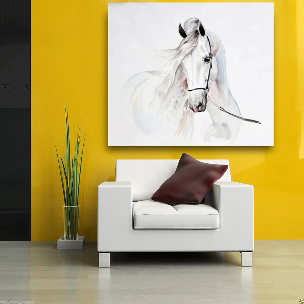 Вышитая Акварельная живопись андалузской лошади животные настенные художественные картины для гостиной HD холст плакаты маслом домашний декор