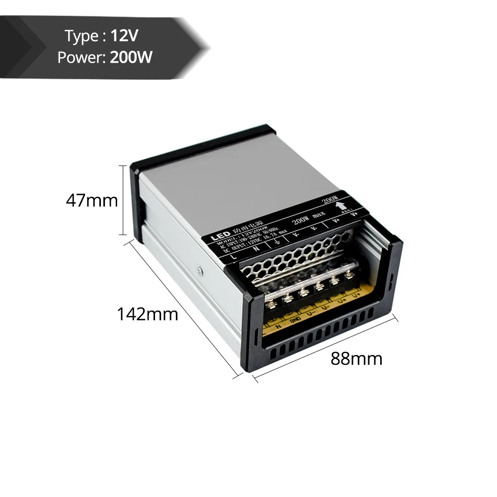 Светодиодный непромокаемый адаптер питания AC220 В 60 Вт 100 200 250 400 Вт|adapter for led|led driver
