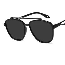 Зеркало плоский объектив пилотные очки Для женщин Для мужчин Брендовая Дизайнерская обувь Рамка ПК UV400 солнцезащитные очки Óculos де золь