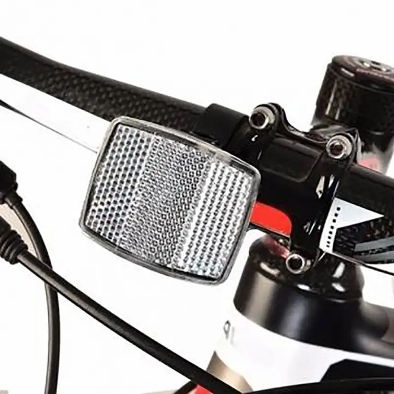 1 Pcs Handlebar Mount Safe Reflector Bicycle Bike Front Rear Warning Red//White