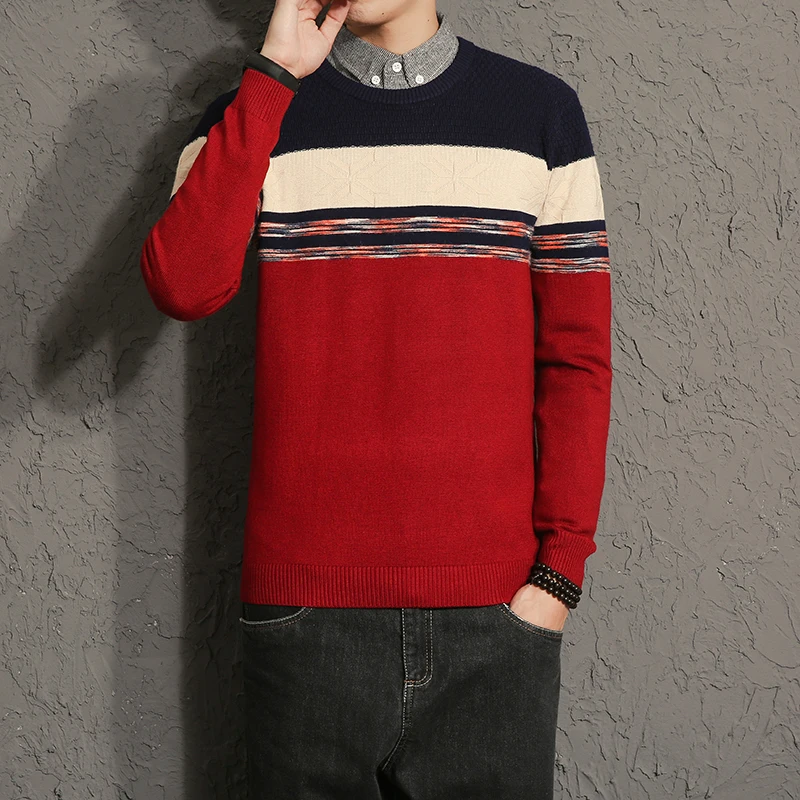 Sweaters Men Pullovers Casual Fashion Men's Sweaters Pullover Men O Neck Striped Pullover Knitted Polo Shirt Men Sweaters 5XL Sweaters Men Pullovers Casual Fashion Men's Sweaters Pullover Men O Neck Striped Pullover Knitted Polo Shirt Men Sweaters 5XL