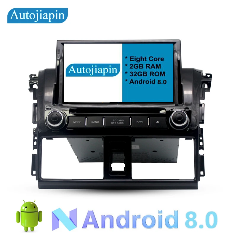 Clearance AUTOJIAPIN 10.1" Eight Core Android 8.0 2G RAM 1024*600 CAR Navigation For TOYOTA VIOS/YARIS 2013 With C Stereo Radio Audio 0