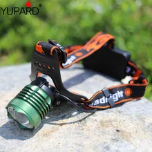 YUPARD Q5 светодиодный головной светильник, масштабируемые Налобные фонарики, белый, синий, светодиодный, для кемпинга, рыбалки, мощный, масштабируемый, головной светильник, с 18650 перезаряжаемой батареей